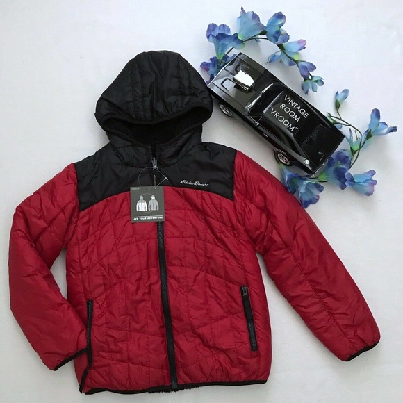 Eddie Bauer Other - Eddie Bauer New Reversible Puffer Jacket Boy Various